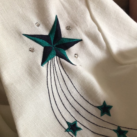 White dressy blouse with nice detailing - Picture 6 of 6